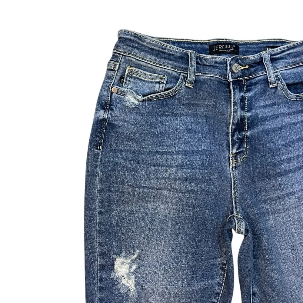 Judy Blue Relaxed Fit Distressed Jeans Size 7/ 28